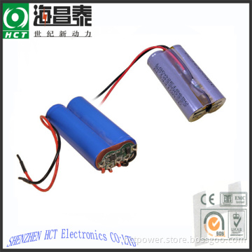 18650 X2 Battery Pack of 2000mAh-2600mAh